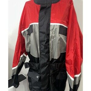 Tour Master Mens Motorcycle Jacket Reflective Red Black Gray XXXL
